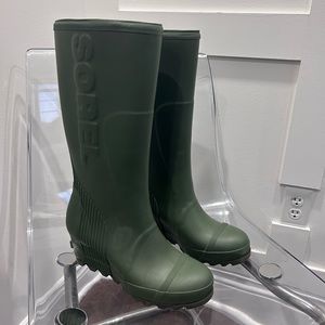 Sorel Joan Rain Wedge Tall waterproof rain boots size 11